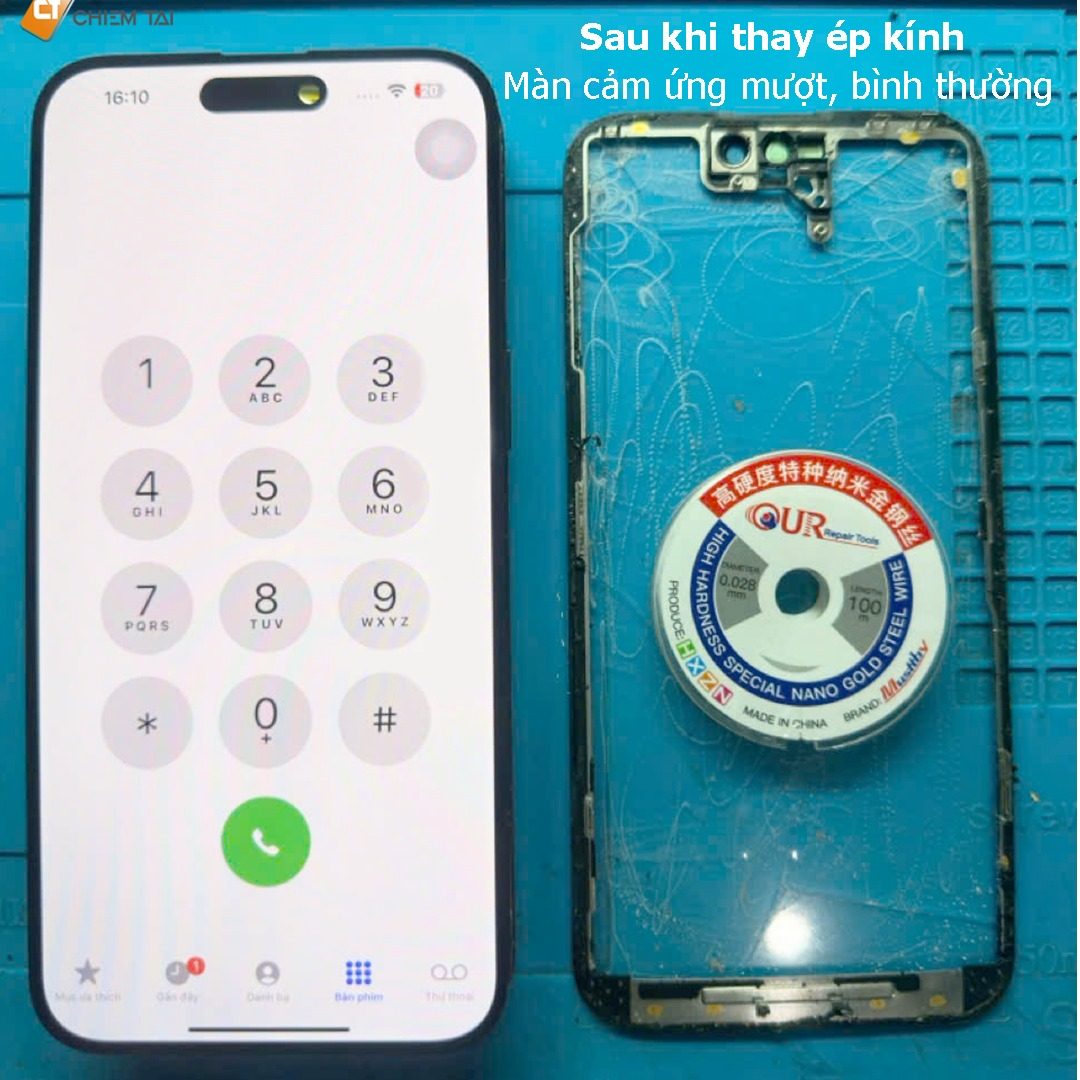 Thay ép kính iPhone 16 Pro