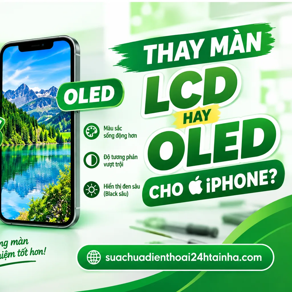 Nên thay màn OLED hay LCD cho iPhone?